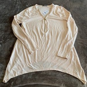 Suzy Shier Zippered Blouse